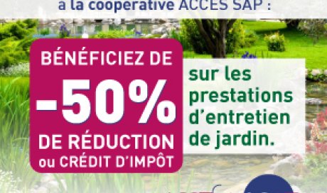 -50% d'abattement fiscal sur les prestations d'espaces verts à Bourg-en-Bresse
